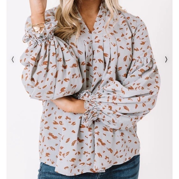 Jodifl Love In Tribeca Airy Blue Blouse - Picture 3 of 9